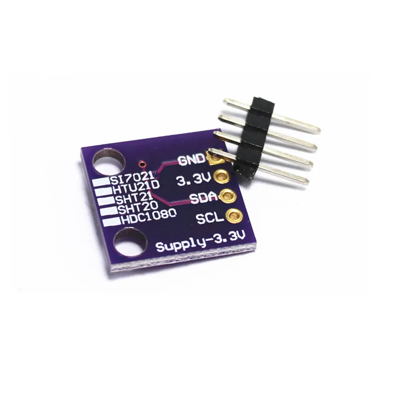 Modul Sensor Suhu dan Kelembaban GY-213V-HTU21D Deteksi/Penggantian Akuisisi I2C Digital SHT21 SHT20