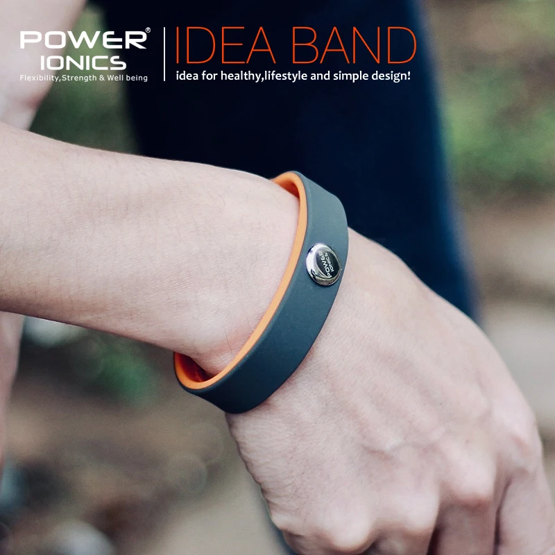 Power Ionics 3000ions Sports Waterproof Titanium Bracelet Wristband Improve Sleeping Slimming