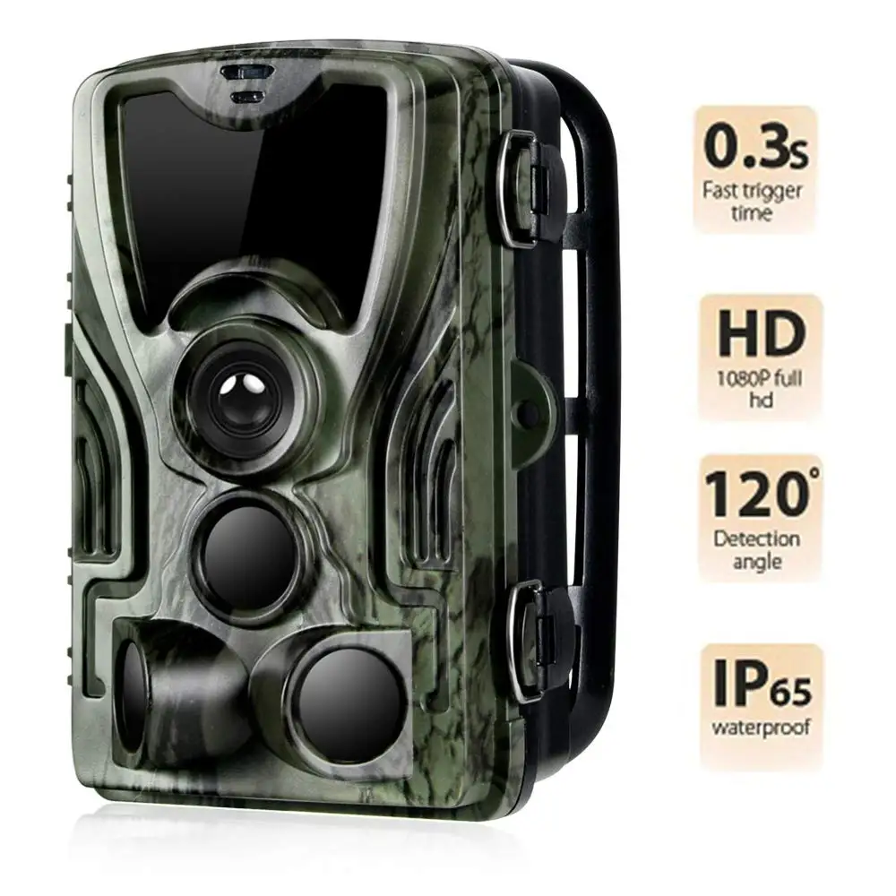 Suntekcam Hunting Camera 20MP 1080P IP65 Night Vision Trail Cameras Waterproof Wildlife Photo Trap Surveillance Cams HC801A