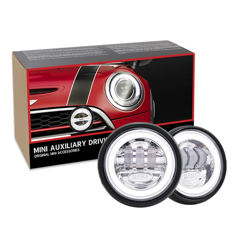 Angel Eyes LED Rally Driving Light Front Bumper Lamp For MINI F55/F56/F57 with bracket