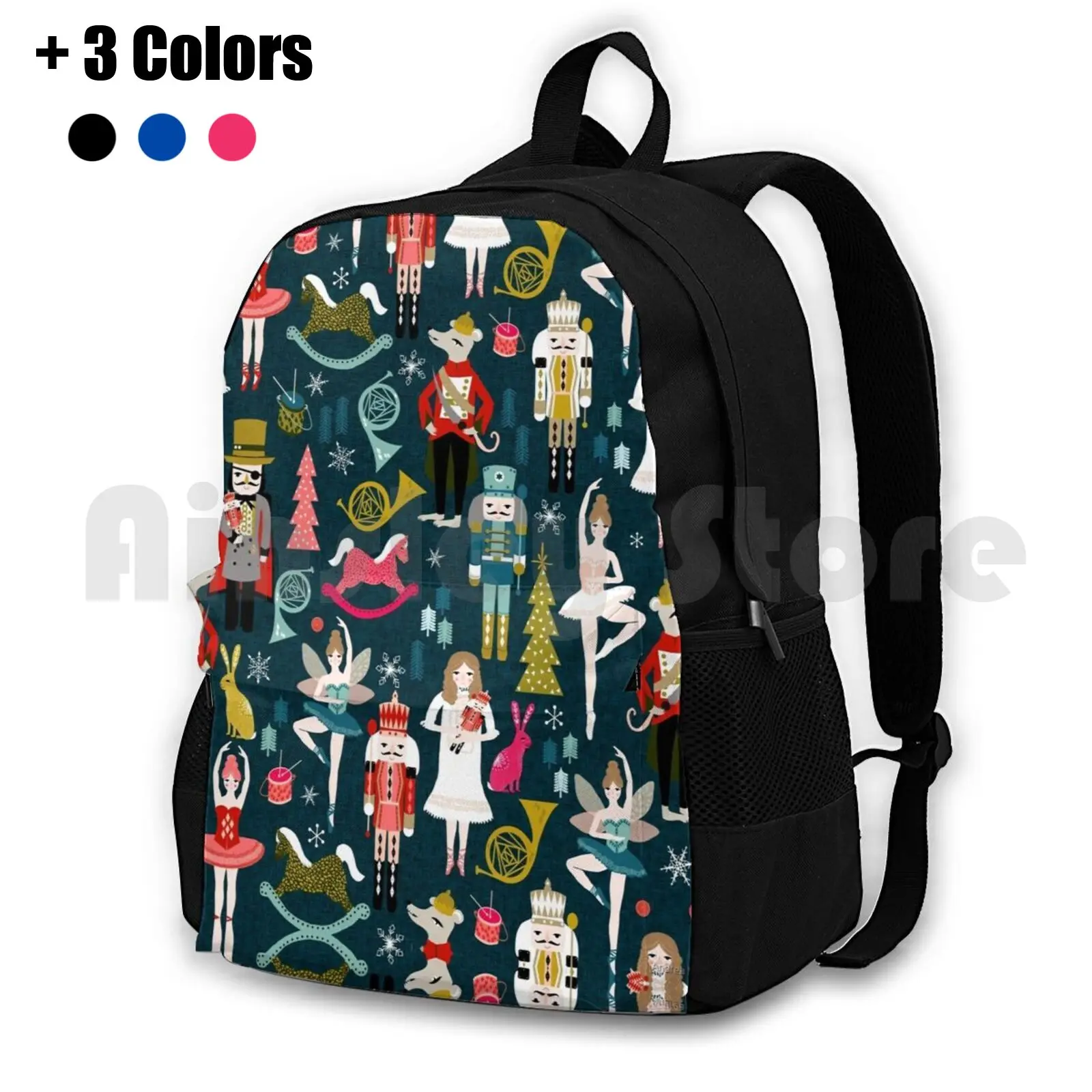 Nutcracker Ballet By Andrea Lauren Outdoor Hiking Backpack Riding Climbing Sports Bag Tchaikovsky Ballet Dance Dancer Dancing