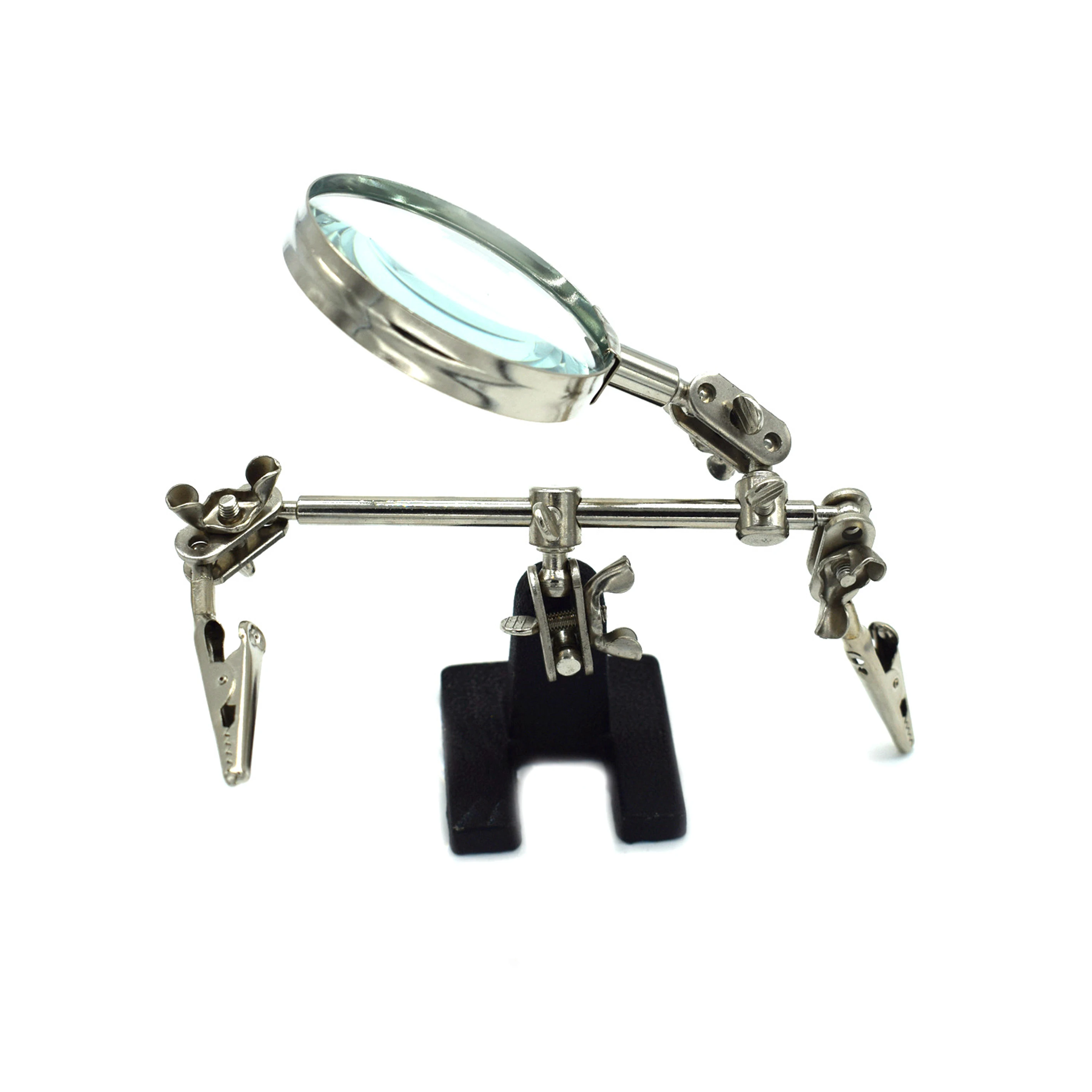 

Jewelry Welding Auxiliary Clip Helping Third Hand Tool Soldering Stand With 2.5X Magnifying Glass