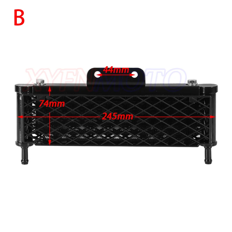 Motorcycle Oil Cooling Cooler Radiator For 50 70 90 110 125cc KAYO APOLLO Horizontal Engine Dirt Pit Monkey Bike ATV