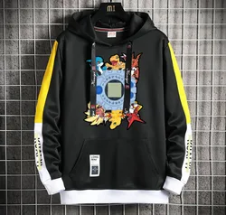 Digimon Adventure Anime Hoodie Men/Women Popular Harajuku Hoodeds Pullover Streetwear Casual Fake Two-Piece coat jacket