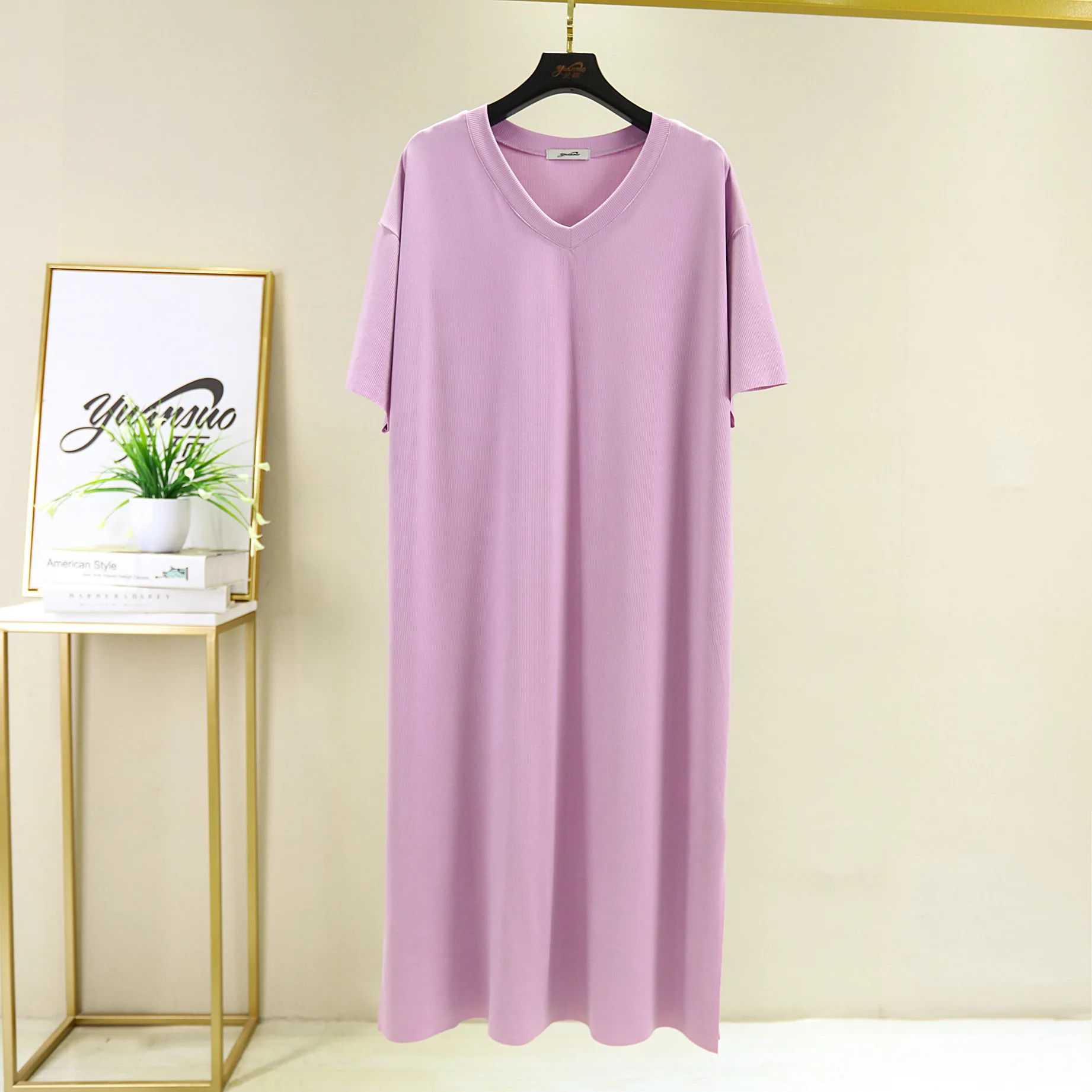 Women Nightgowns Summer Sleepwear Casual Night Dresses Plus Size Short Sleeve Loose Nightdress Lounge Wear Home Clothes