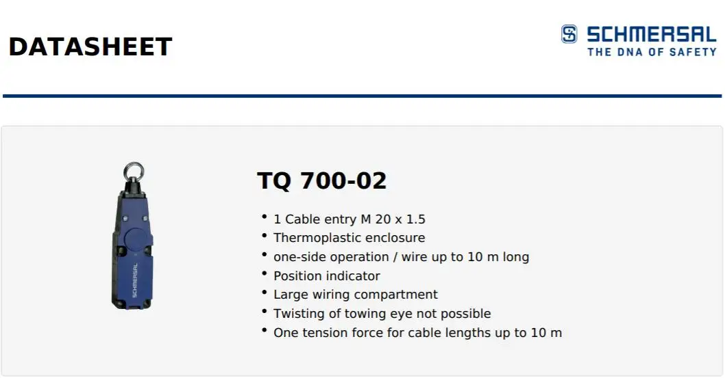 Pull-wire switches TQ 700-02