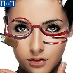 Nuovi occhiali da lettura rotanti per il trucco ingranditore per le donne occhiali presbiti cosmetici a conchiglia pieghevoli per anziani Unisex