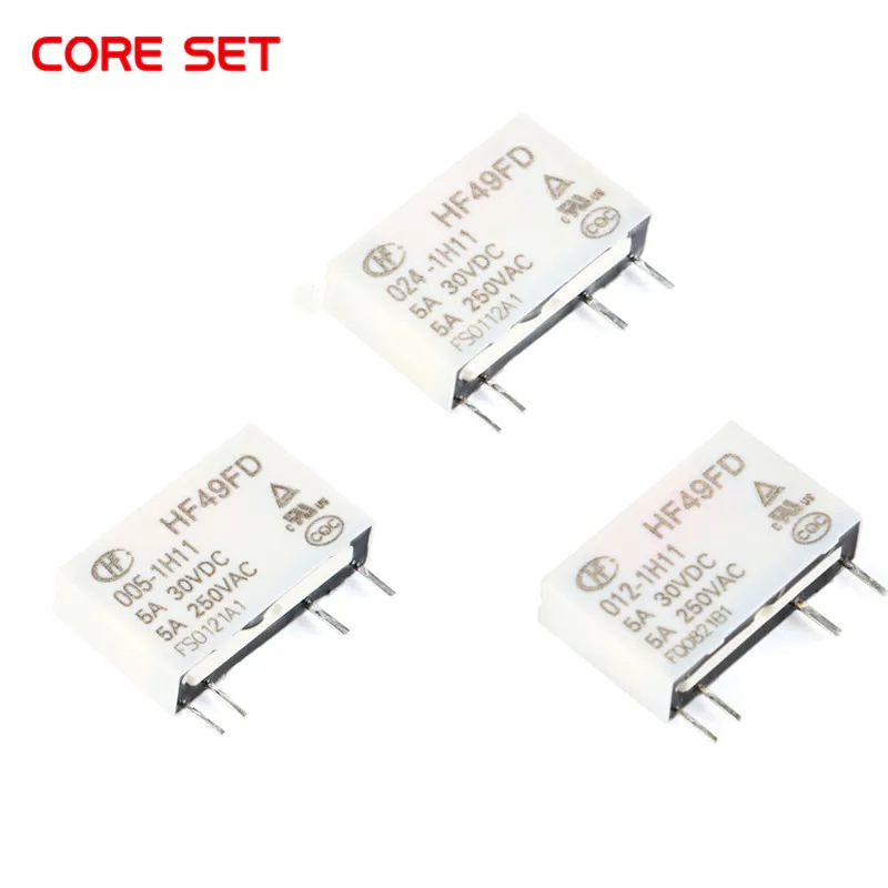 Relé 5V, 5V, 12V, HF49FD-005-1H12, 005-1H12, HF49FD, DC 5V, 1H12, 1H12, 1H12, 4PIN, 5A, Venda Quente