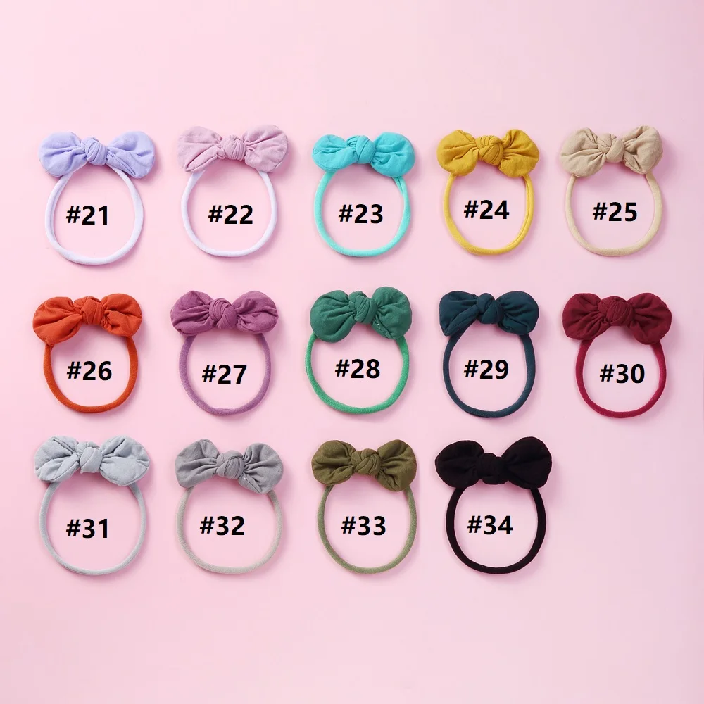 Baby Nylon Headband Girls Hair Bows Accessories For Children Traceless Hairband Newborn Photo Props Infant Headwear