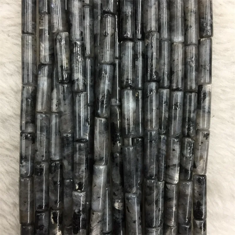 Labradorite 2*4/3*6MM Heishi 13MM Rectangle Round Tube Gemstone Natural Gem Stone Beads  for Jewelry Bracelet Making Design DIY