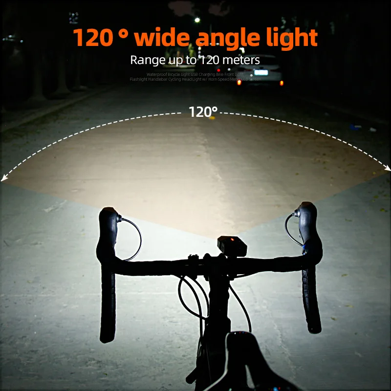 2400mAh 5000mAh Luce Della Bici Impermeabile LED Della Bicicletta Della Luce Anteriore USB Ricaricabile Del Faro Della Torcia Elettrica Accessori