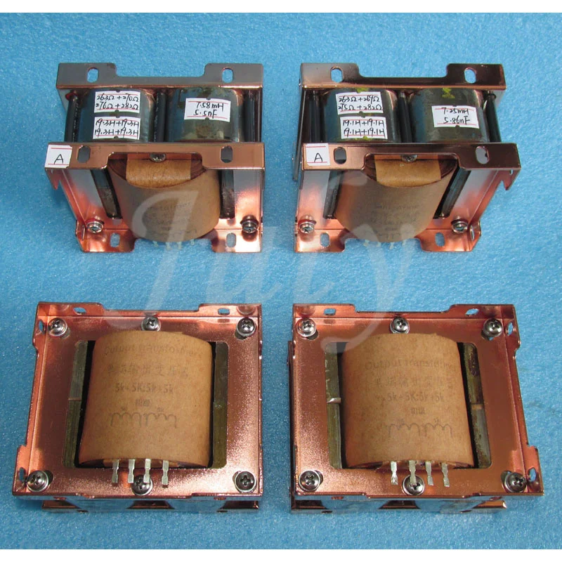 1 pair amorphous 4C iron core 5K+5K: 5K+5K fully balanced single-ended phase reversal drive transformer high flux 5HZ-37KHZ -2DB