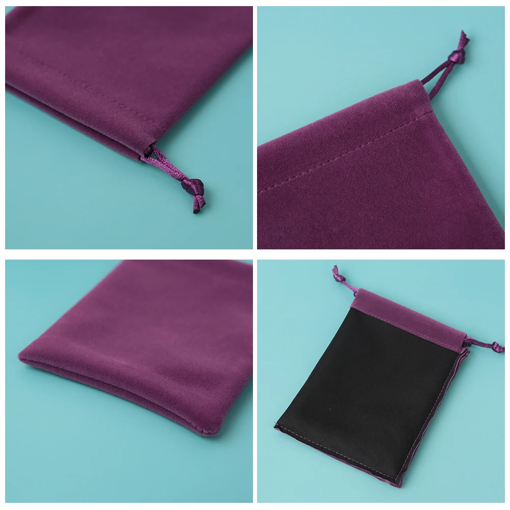 High Quality Velvet Pouches Fabric Jewelry Packaging Bags Display Drawstring Packing Gift Bags & Pouches