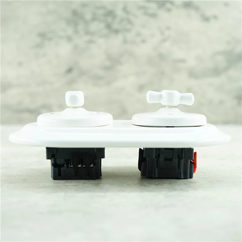 Imagem -02 - Interruptor de Iluminação de Porcelana de Montagem Desmontada Interruptores Elétricos de Parede 240v 16a