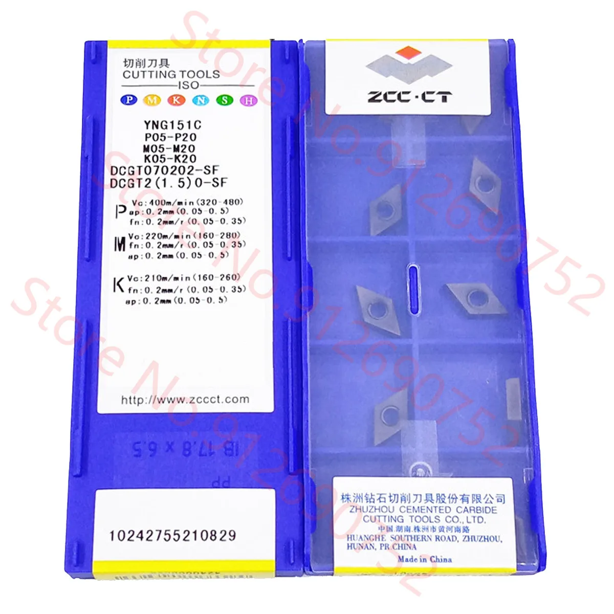 

DCGT070202 DCGT11T302 DCGT11T304 DCGT11T308-SF YNG151C ZCC.CT Твердосплавные вставки Вставки DCGT