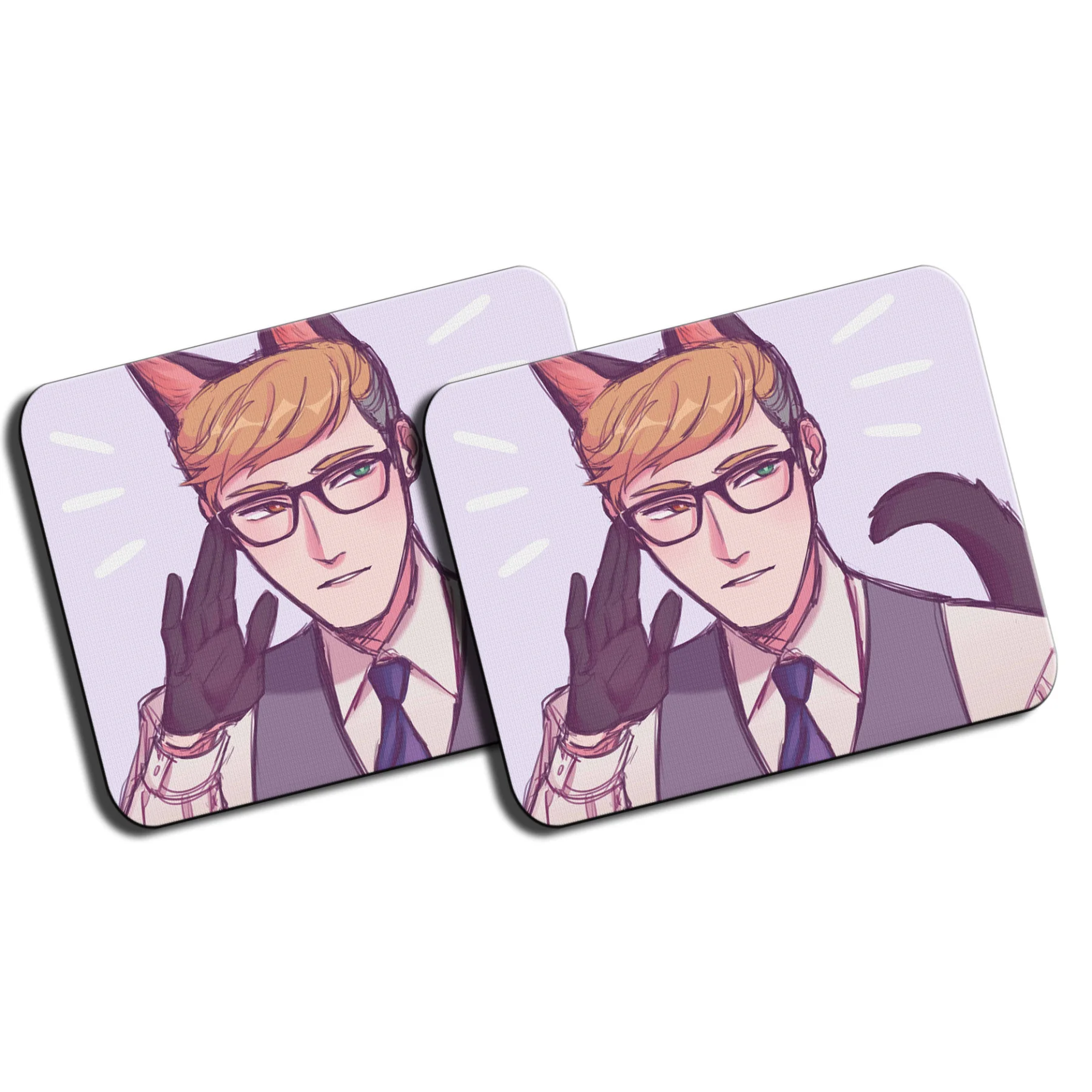 PACK 2 MEDIUM CAT MAN ALLURING mousepad raton