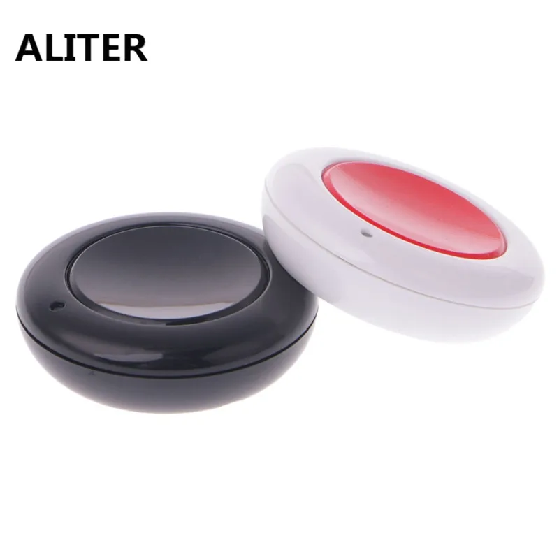 ALITER DC 9V 12V 24V 10A 1-Button 433MHz RF Wireless Remote Control Round Transmitter