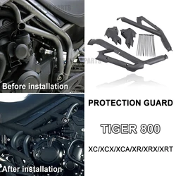 NEW Motorcycle Frame Cover For Tiger800 Tiger 800 XC XCX XCA XR XRX XRT Bumper Side Protection Guard