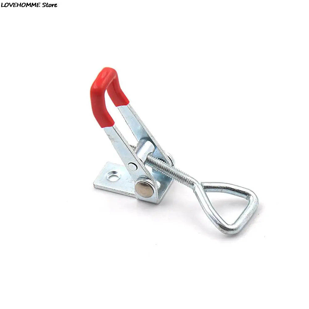 1pcs metal+plastic Adjustable toggle clamp Quick Clip Toggle Clamp Clip 100Kg 220Lbs Holding Metal Latch Hand Tool