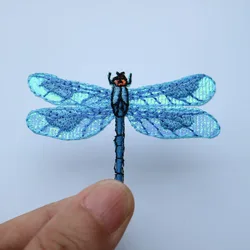 8pc/lot embroidered dragonfly Patches for Clothing sew on Embroidery patch on backpack Applique iron on parches Decoration Badge