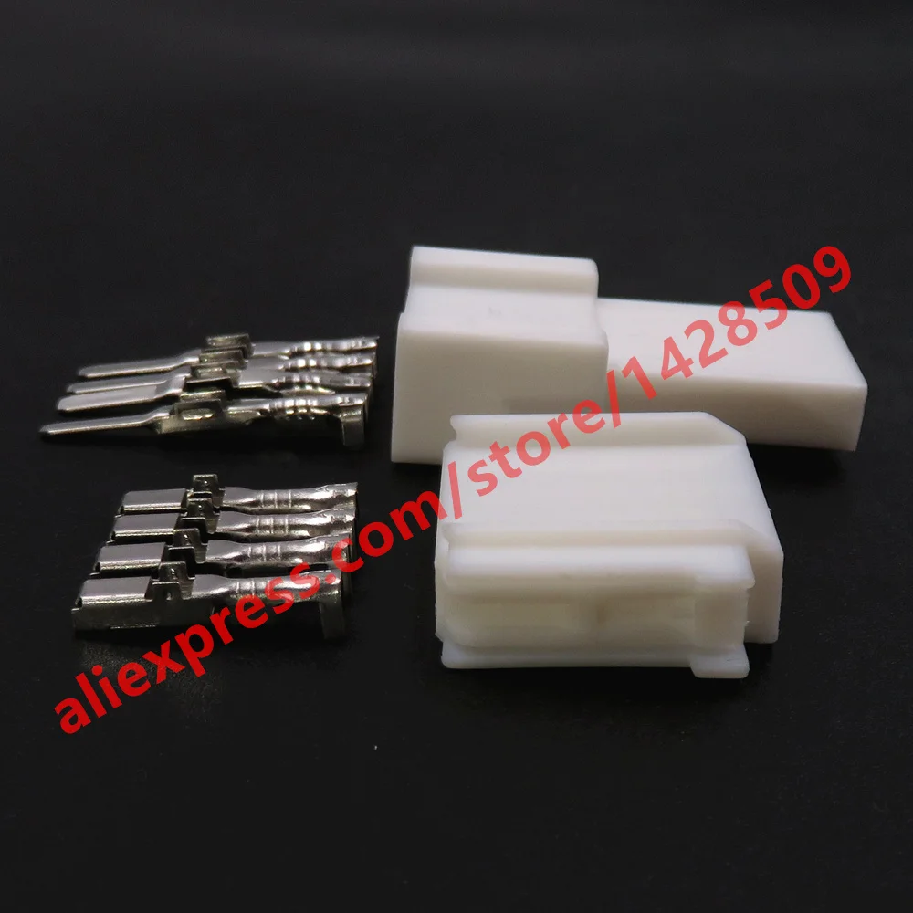 1 Set 4 Pin 12874 Car Tweeter Loudspeaker Horn Wiring Socket Auto Electric Wire Unsealed Connector For Toyota