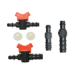 12mm To 16/20mm Pe Hose Barb Connectors Garden Tap 1/2 3/4  Drip Irrigation Tube Water Hose Coupler Adapter 4pcs