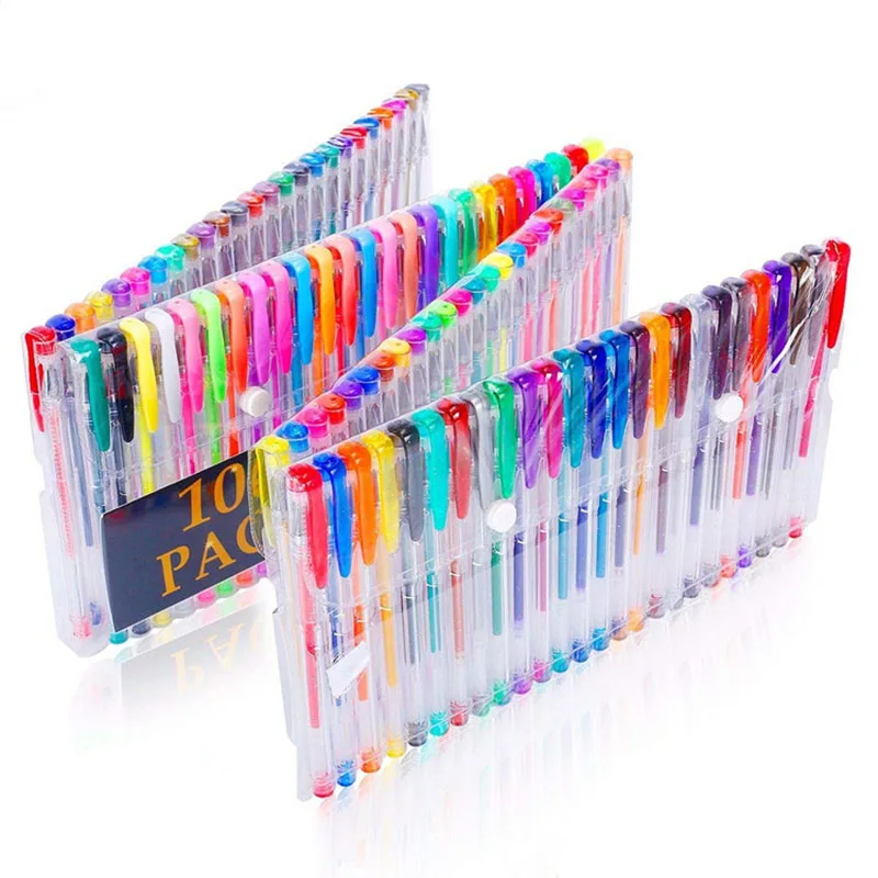 

Color Gel Pen Watercolor Pen 48 Color 100 Color Set Highlighter Flash Pen Metal Pastel