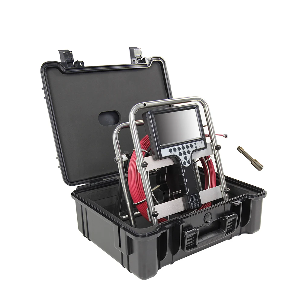 Duct Drain Pipe Tube Inspection System Video Camera Pipeline Inspection Camera 7'Screen 23mm Camera DVR