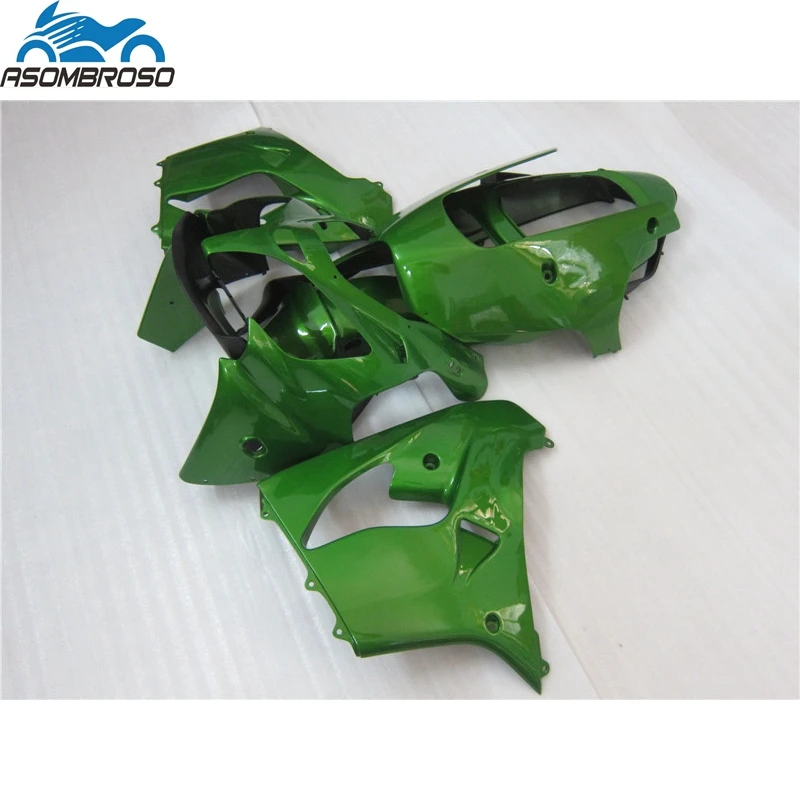 

Top Selling Injection Bodyworks for Kawasaki Ninja ZX9R fairing kit 2000-2001 green black fairing set zx9r 00 01 DI03