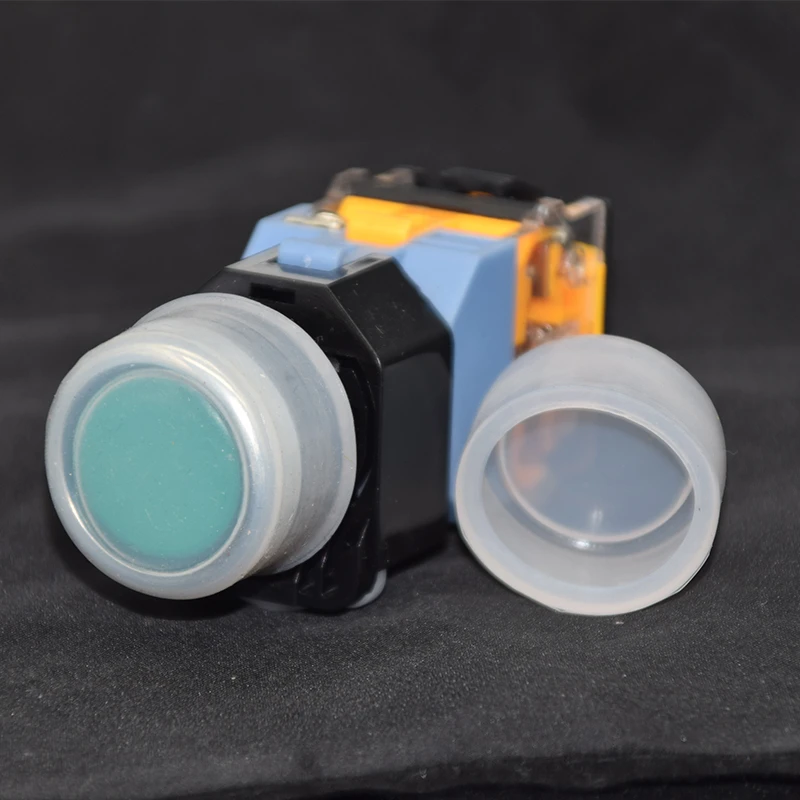 Push Button Switch Cap PBC Applies to 22mm mount LAY7 LA38 LAY37 Switch accessories Waterproof Dust-proof (100PCS)