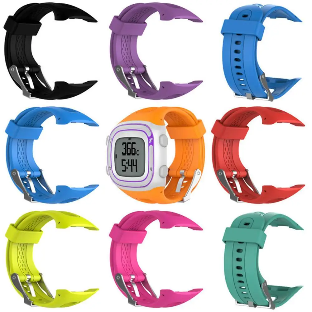 Outdoor Sports Watch Silicone Watch Strap For Garmin Forerunner 10 15 GPS Running Watch Small / Large Gadget