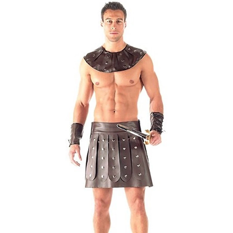 Roman Spartan Gladiator Warrior costume men Halloween Cosplay Costumes Fancy Dress Stag Party Outfit