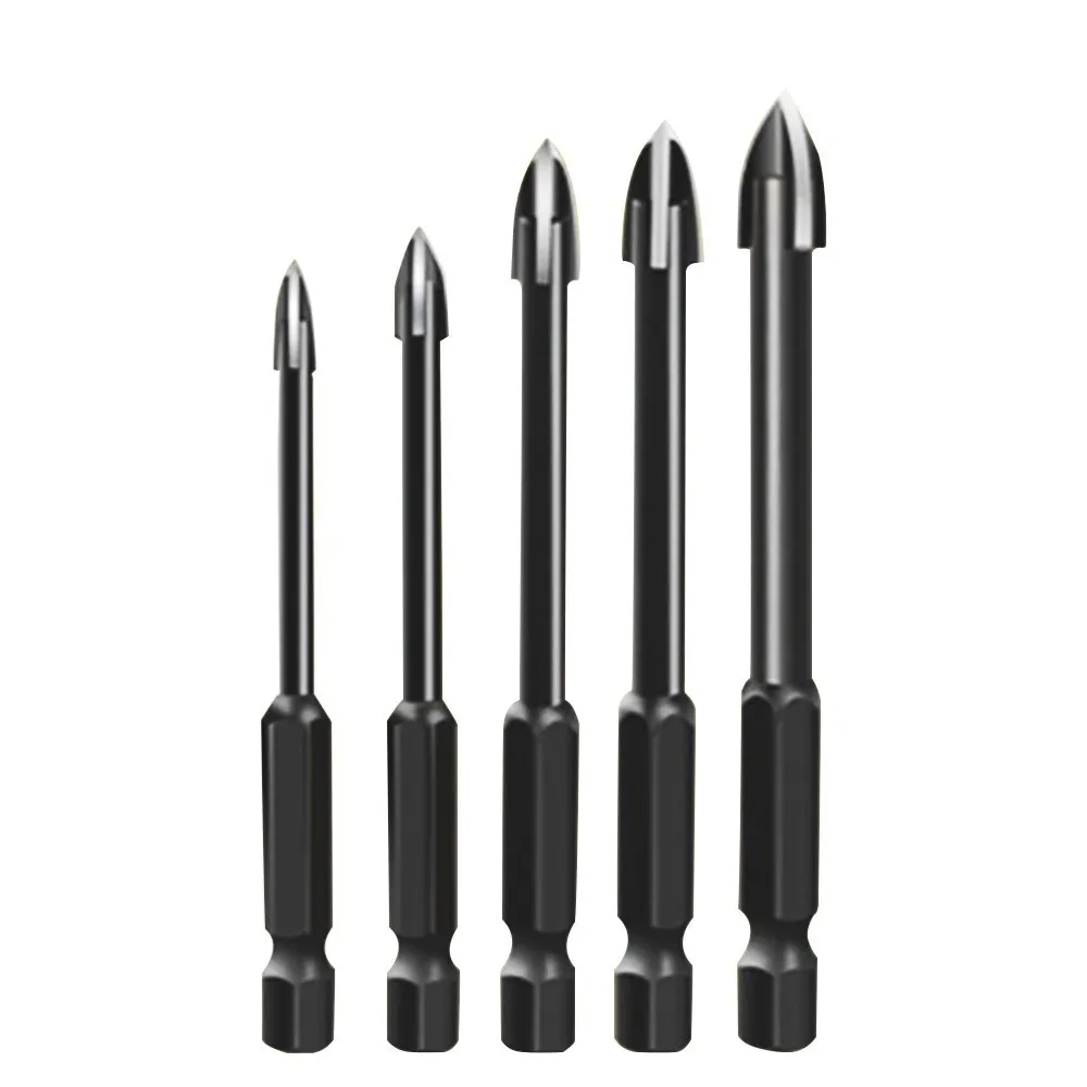 5Pcs Efficient Universal Drilling Tool Multifunctional Cross Alloy Drill Bits For Woodworking Tool