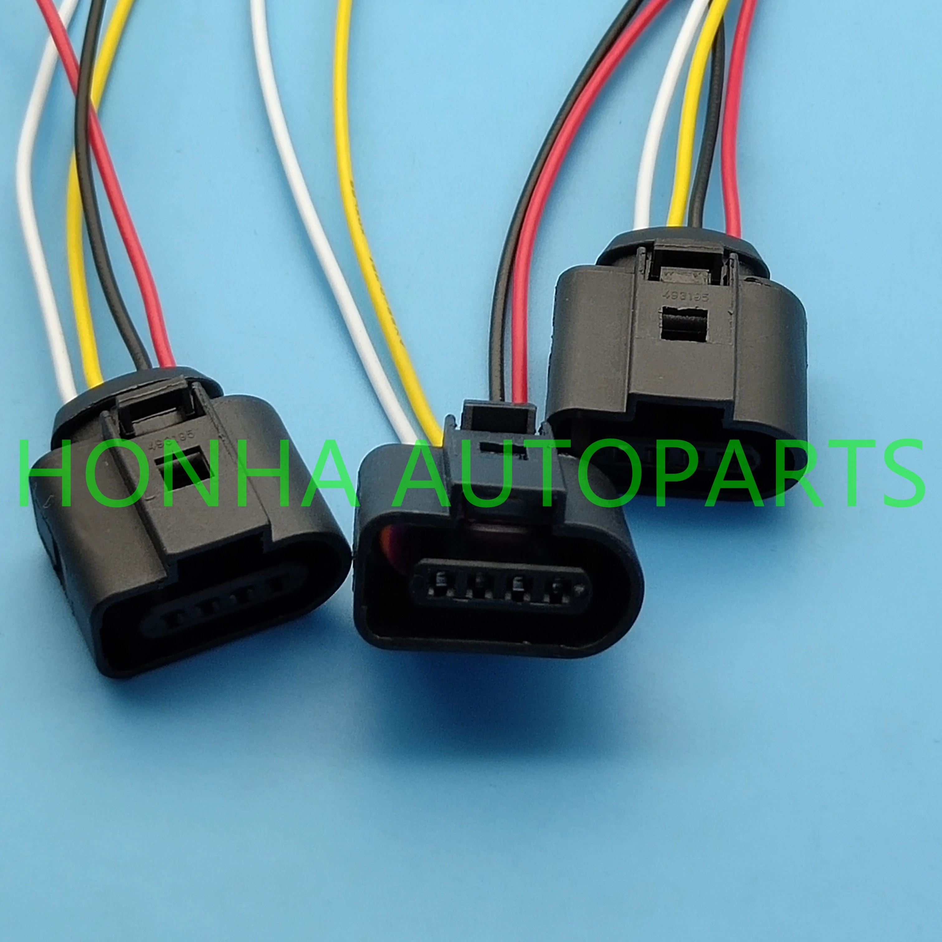 100 pcs/lots 4 Pin Car Air Inlet Pressure Sensor Plug Pigtail Cable TT A6 A4 1J0 973 704 1J0973704 with 15 cm 20AWG wire