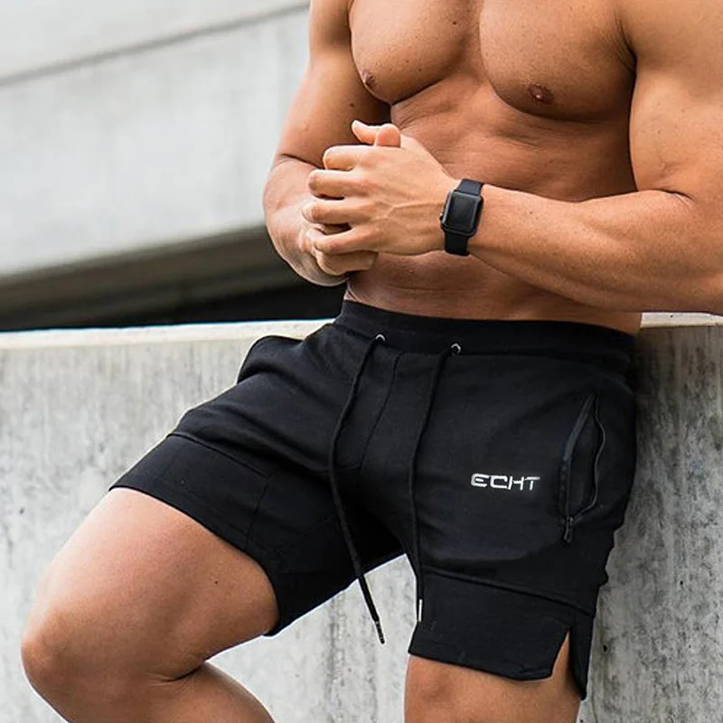 Gym Men\'s Summer Board Cotton Shorts Beach Short Fitness Casual Slim Short Pants Male Sweatpants Man Sweat Shorts Joggers