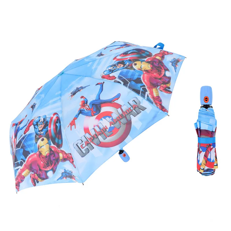 

Iron-man Portable Foldable Umbrella Children Kid Girl Boy Baby Princess Parasol Windproof Rain Umbrella Easy Opening Folding