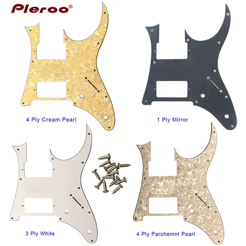 

Pleroo Custom Electric Guitar Parts For Ibanez MIJ RG 350 EX Guitar Pickguard HH Humbucker Pickup Scratch Plate Multiple Colour