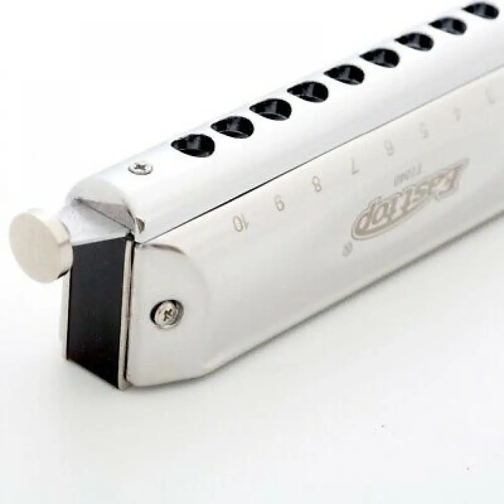 Easttop T10-40 10 Hole 40 Tones Chromatic Harmonica Pure Thick Key of C Beginner 10Holes 40Tones Chromatic Harmonica