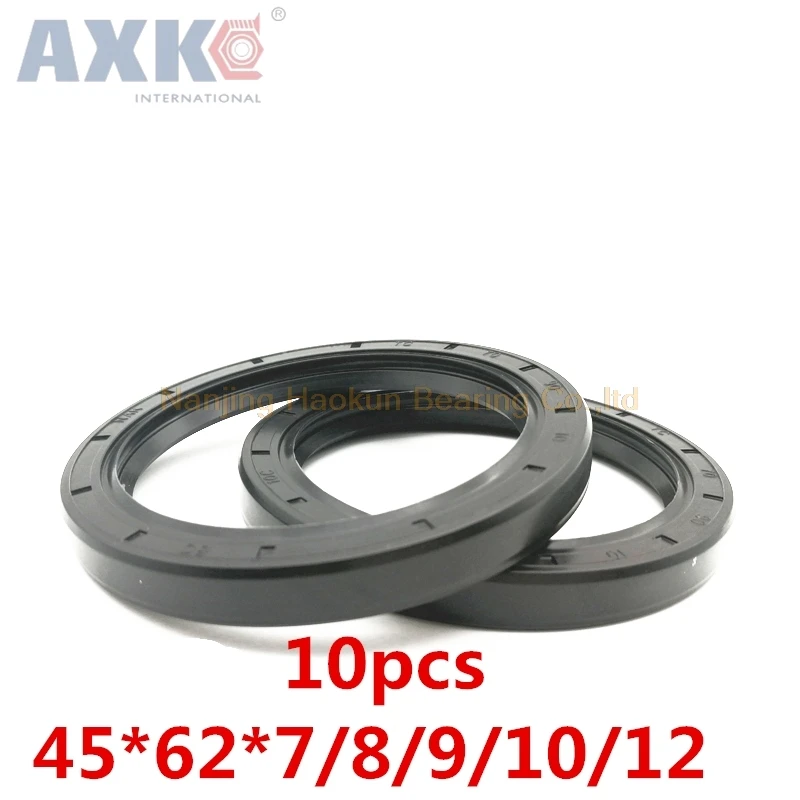 

AXK 10pcs TC 45x62x7 45x62x8 45x62x9 45x62x10 45x62x12 Skeleton Oil Seals 45*62 high-quality Seals Radial shaft seals