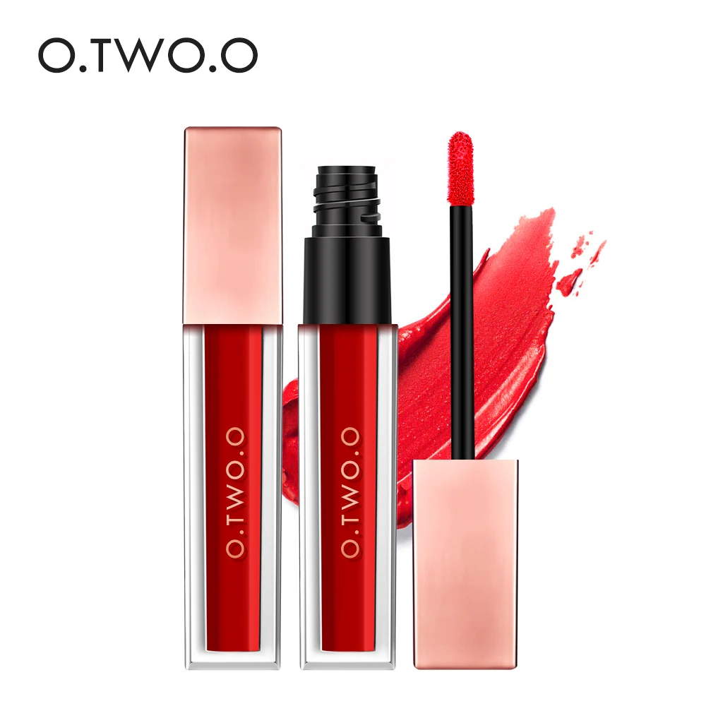 O.TWO.O liquid matte liptick Moisturizer velvet Lip Stick Long Lasting waterproof lip makeup Cosmetics women beauty Lipgloss