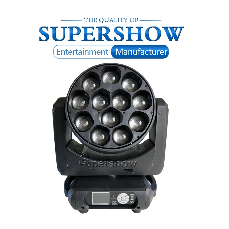 12*40W 4in1 Zoom high power led moving head light RGBW High efficient optical systerm for stage theatre TV studio rental