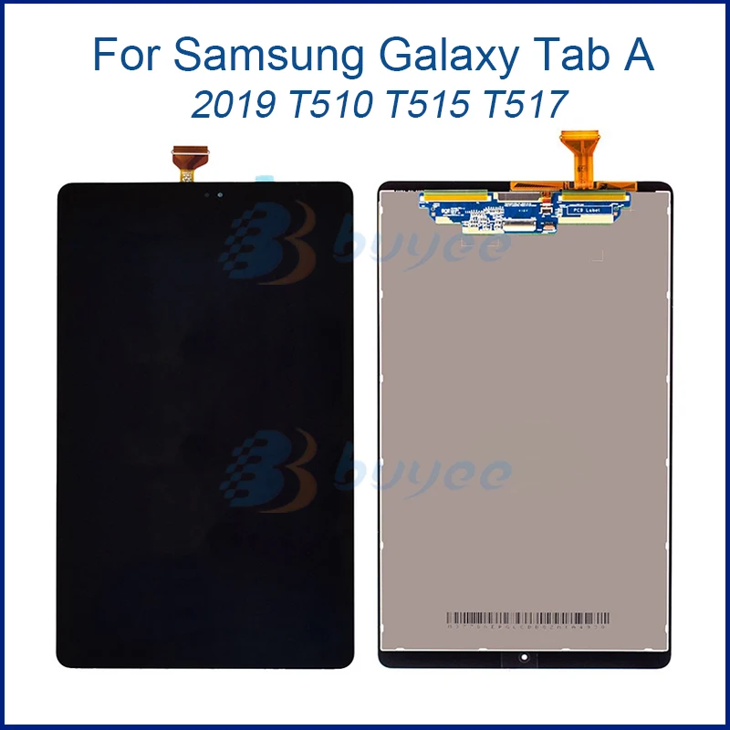 

10.1" LCD Display For Samsung Galaxy Tab A 10.1 2019 T510 SM-T510 T517 T515 LCD Touch Screen Digitizer Assembly Replacment