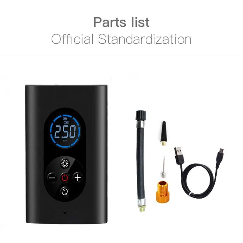 

150PSI Rechargeable Portable Wireless Car Air Pump With LED Lamp For Car Motorcycle Bicycle Tyre Accessories And Balls