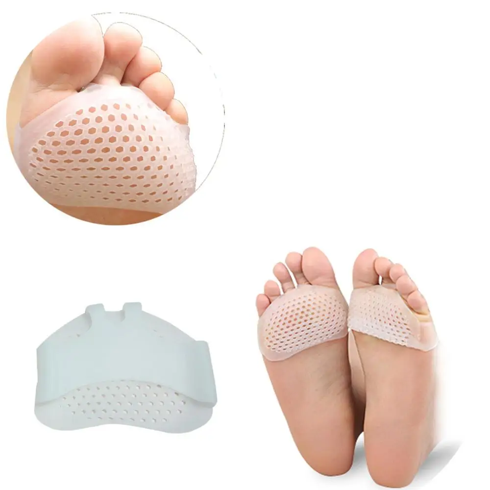 1Pair Silicone Soft Pads High Heel Shoes Slip Resistant Protect Pain Relief Foot Care Forefoot Half Yard Invisible Gel Insoles