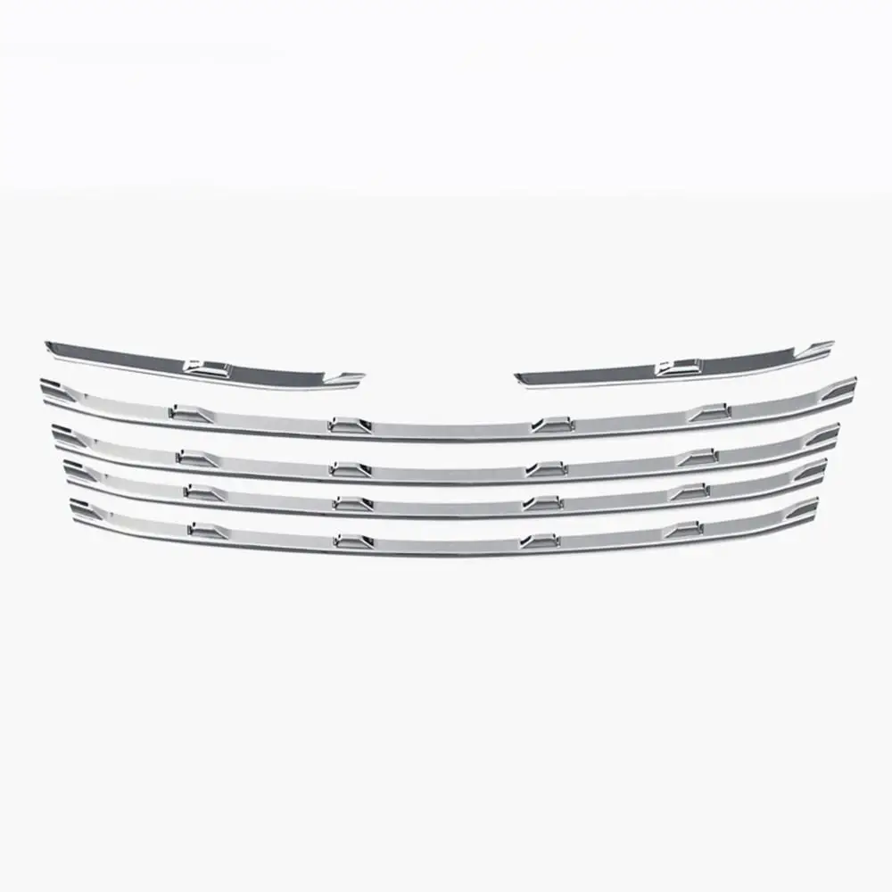 

Chrome Front Grille Grill Cover Trim For Subaru Forester SK 2019 2020 2021 Exterior Molding Strip Accessories