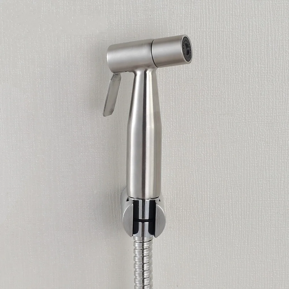 Top Quality Solid stainless steel Handheld shower Spray set Strong Shower Head nozzle Jet set with Holder 1.5m hose