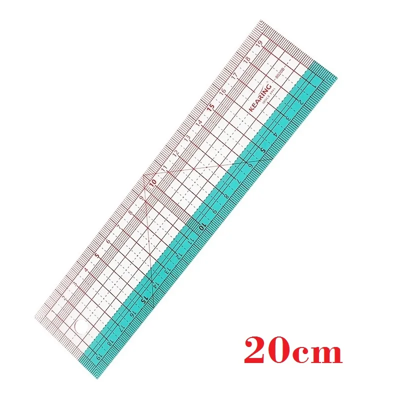 20/30/40/50cm Garment Ruler Two Color Grading Ruler Metric Ruler Patchwork Reglas Tailor Clothing Tool School Supplies