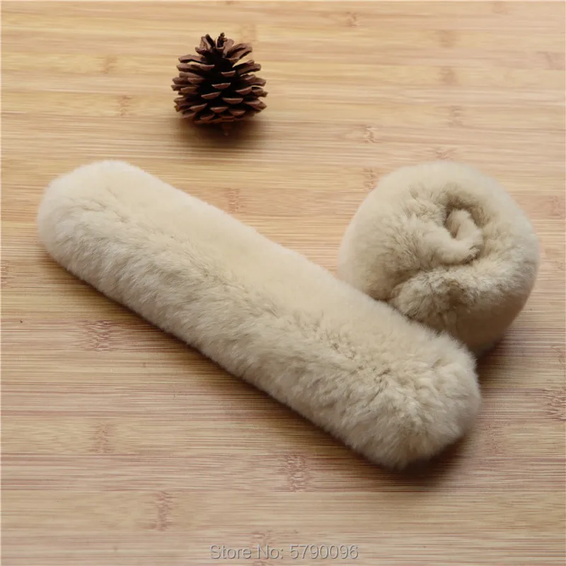 Real hair rex rabbit fur snap ring  bracelet, foldable cuffs, hand accessories, hair ring dual-use to keep warm