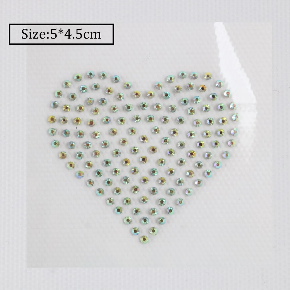 Rhinestone Heat Press Transfer Design Iron on Sticker, Paper Cardboard Template, Mold Craft Tool, Hotfix Stencil, Love Motif