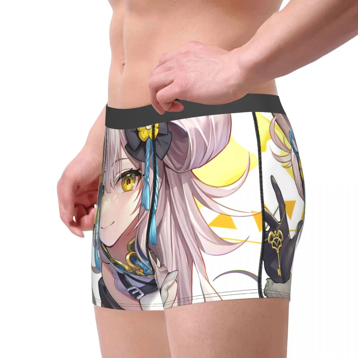 Anime Girl,The Captivating Key Underpants Breathbale Panties Male Underwear Print Shorts Boxer Briefs